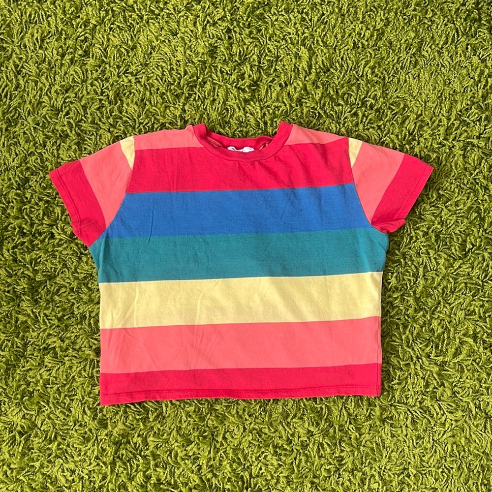 Rainbow Pastel Crop Top